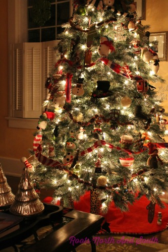 Festival of Trees in an old house at Christmas