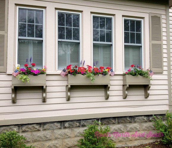 Creating Patriotic Window Boxes