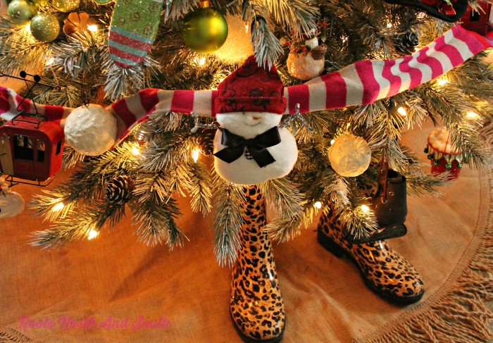 Leopard Boots for Our Christmas Tree