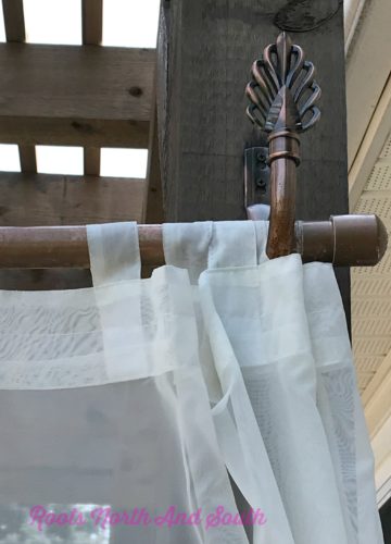Curtain Rods for the New Pergola