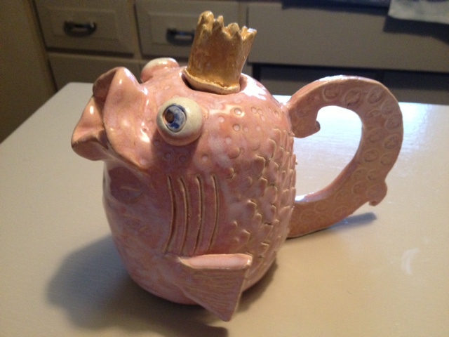 Pottery Class Fish TeaPot