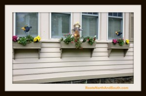 Window Boxes Waiting for Pansies and Pumpkins