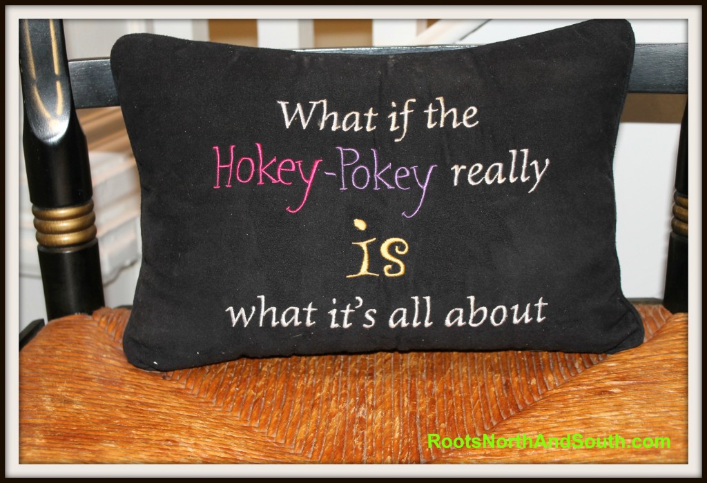 The Hokey Pokey pillow
