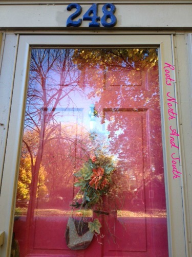 Fall in an exterior door