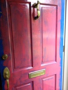 Painting an old door