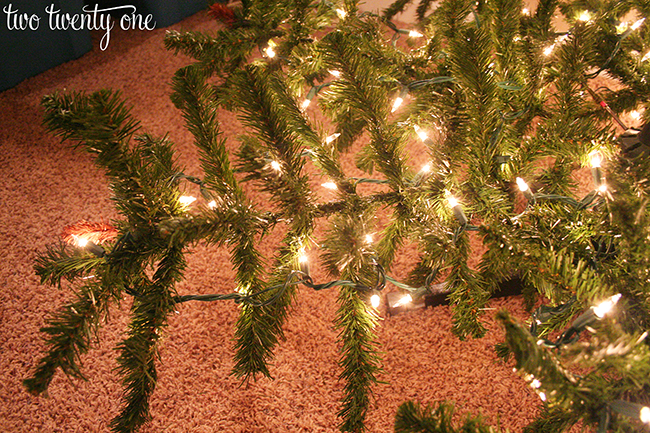 How to put lights on your Christmas tree