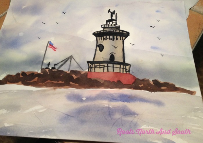 Creating a Watercolor Lighthouse