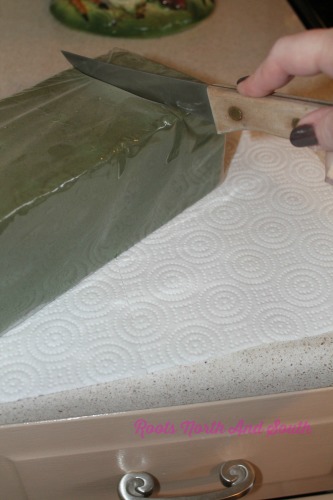 Florist foam for Valentine's Centerpiece