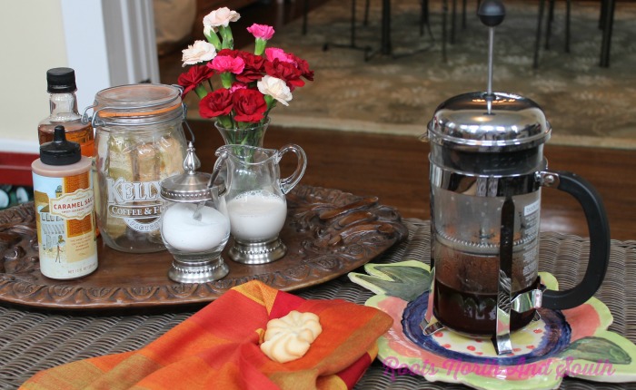 Coffee in the Sunroom of an Historic Home