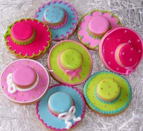 Iced Derby Hat Cookies