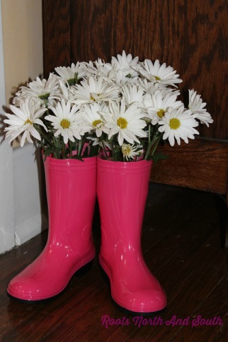 Pink Boots and Daisies