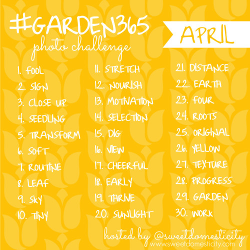 April Prompts for #Garden365