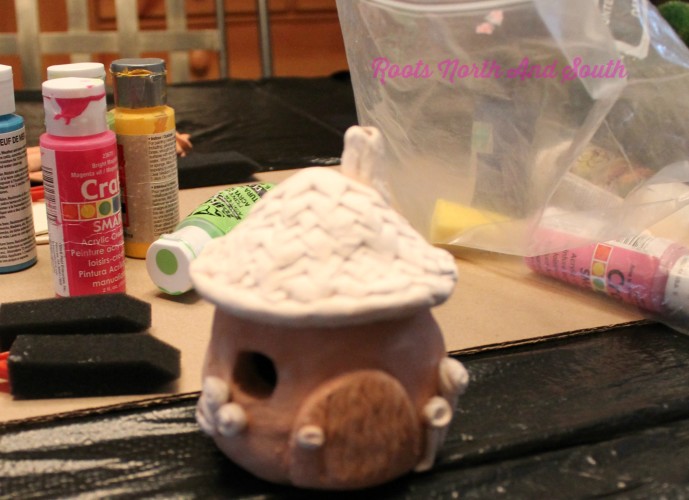 Creating a pottery cottage for the miniature garden
