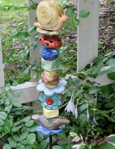 Pottery Garden Totem