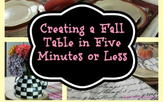Creating a 5-Minute Fall Tablescape
