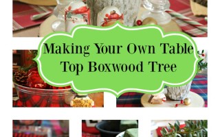 Making Boxwood Centerpiece Trees