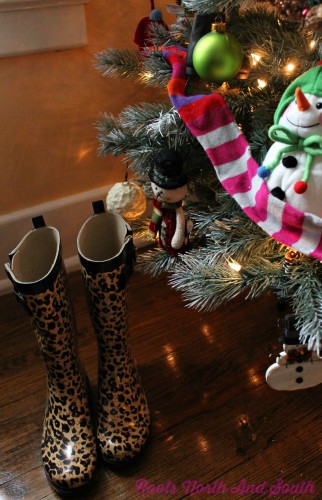 Leopard Boots for my Christmas Tree