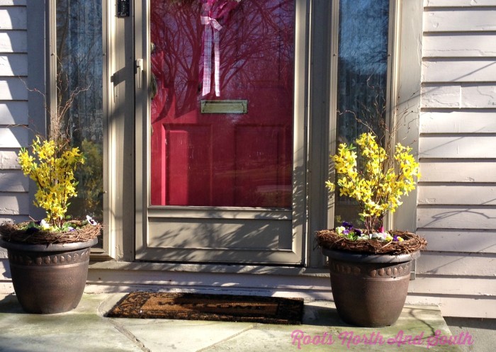 Spring Porch Decorating