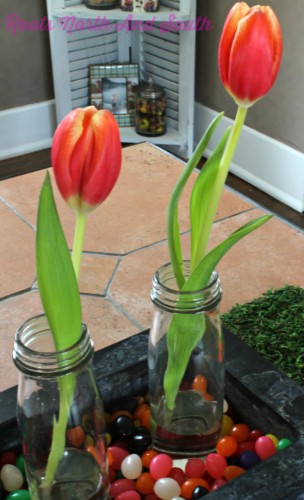 Spring Tulip centerpiece