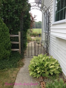 Side Yard Arbor at the new house