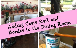 New House Dining Room Makeover: Chair Rail and Border