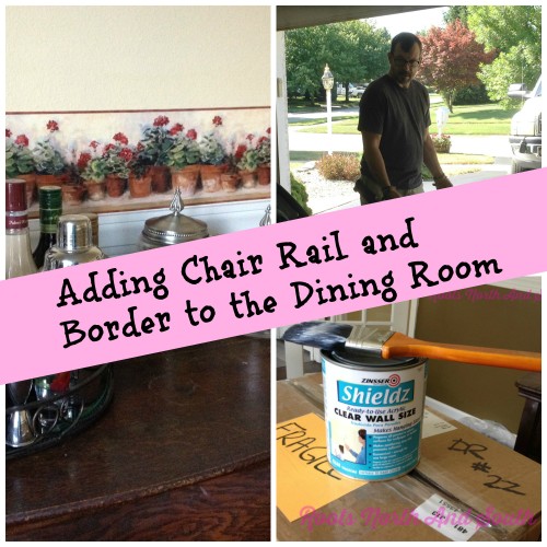 Adding chair rail and border to your dining room