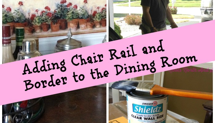 New House Dining Room Makeover: Chair Rail and Border