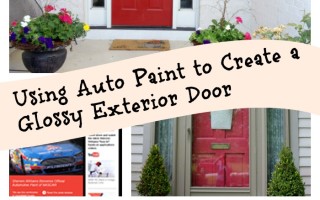 Using Auto Paint on an Exterior Door