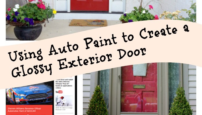 Using Auto Paint on an Exterior Door