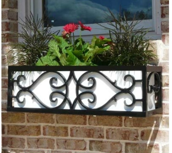Ordering wrought iron window boxes