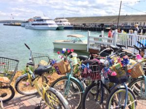 Bikes on Mackinac Island